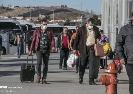 مسافران نوروزی در ترمینال تبریز