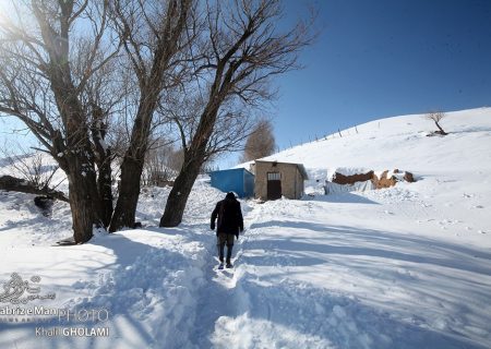 طبیعت زمستانی و مردم روستای چاخماق بولاق