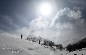 طبیعت زمستانی روستای کله قندی کندوان