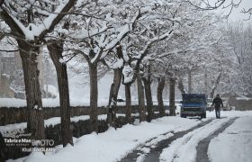 برف در روستاهای مرند