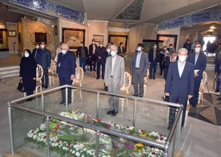 مراسم گل باران مقبره الشعرا و مرقد استاد شهریار