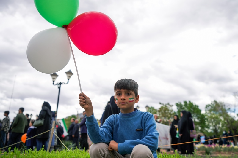 کودکان منطقه آزاد ارس حامی کودکان مظلوم فلسطین