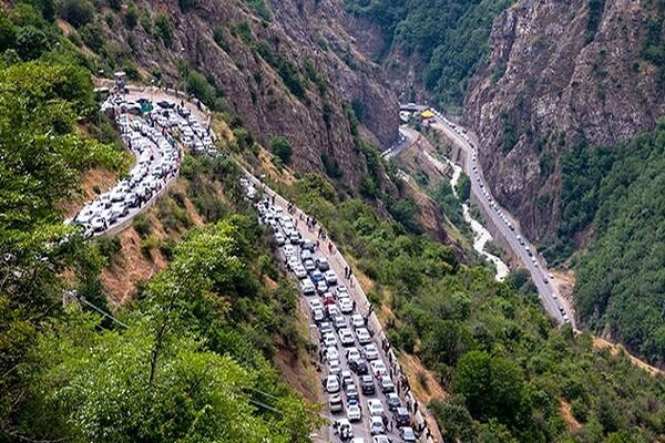 ترافیک سنگین محورهای چالوس و رشت-قزوین/تردد از محور هراز روان است