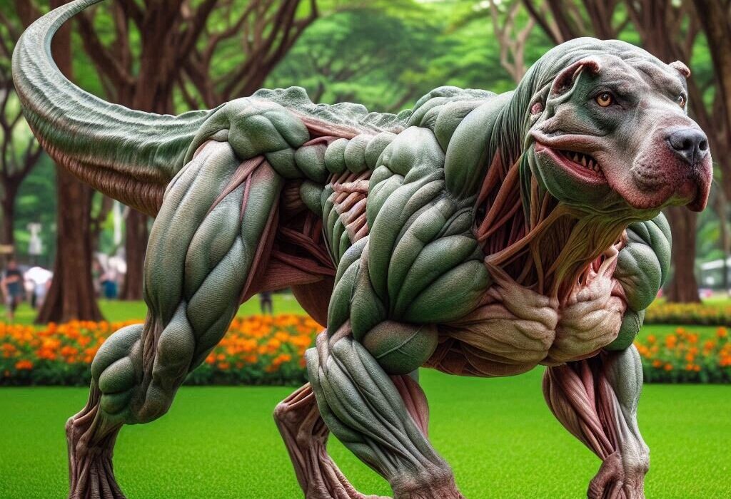 پیت‌بول غول‌پیکر، در غیاب شیر، سلطان جنگل‌ بود؟