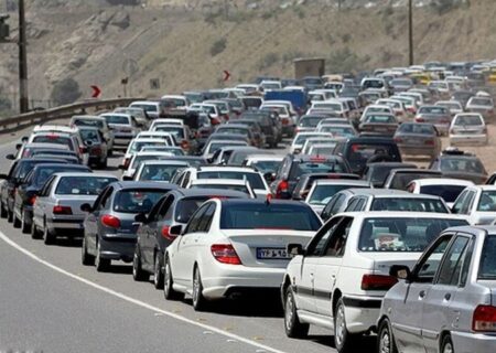 ترافیک سنگین در محورهای چالوس و هراز