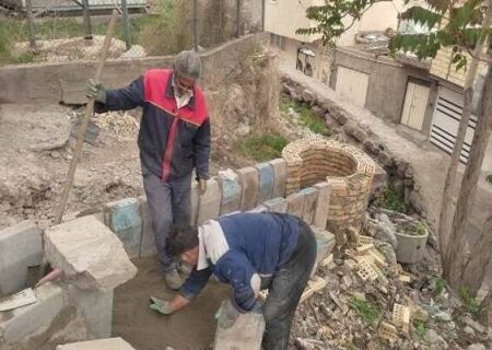 حفر ۸ حلقه چاه جذب با هدف برای مدیریت آب‌های سطحی در جنوب غرب تبریز
