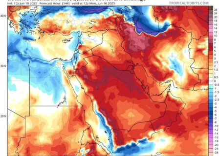 رگبار و رعد و برق در استان‌های مرکزی کشور