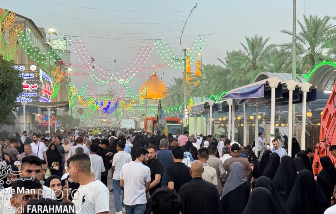 گزارش تصویری مراسم دعای عرفه در کربلای معلی