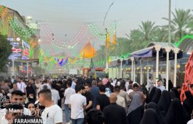 گزارش تصویری مراسم دعای عرفه در کربلای معلی