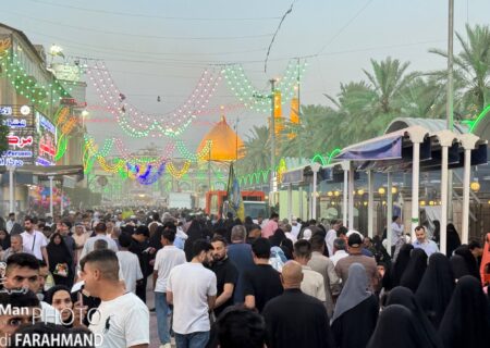 گزارش تصویری مراسم دعای عرفه در کربلای معلی