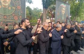 مراسم عزاداری حسینی در تبریز با حضور رئیس جمهور