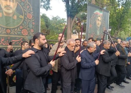 مراسم عزاداری حسینی در تبریز با حضور رئیس جمهور