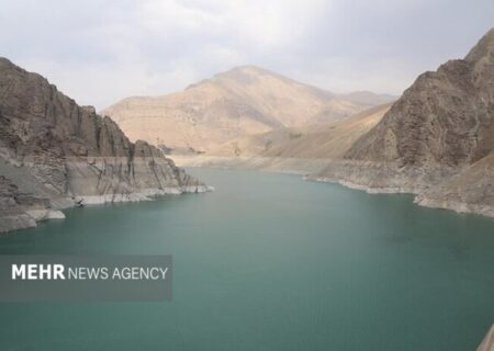 کاهش ۱۰۰ میلیون متر مکعبی حجم آب سد امیرکبیر نسبت به سال گذشته