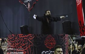 گزارش تصویری عزاداری خیابانی (شاخسی)شب هشتم محرم در تبریز