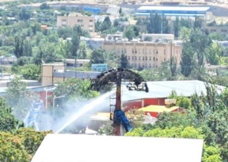 حریق در باغلارباغی تبریز