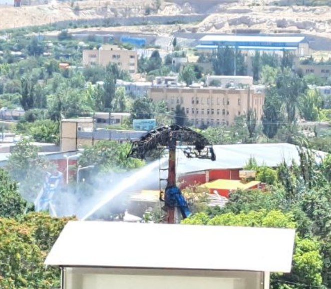 حریق در باغلارباغی تبریز
