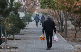 شامگاه پاییزی در پارک اندیشه