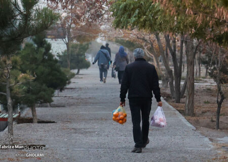 شامگاه پاییزی در پارک اندیشه