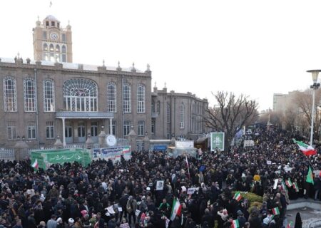 راهپیمایی همبستگی ملی در تبریز