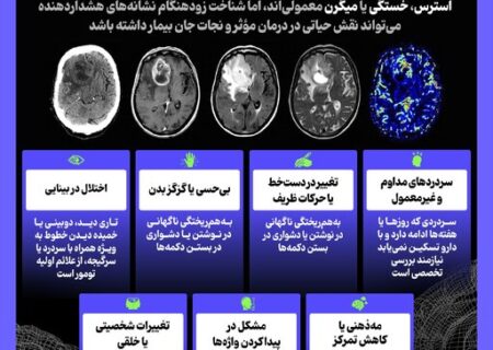 اینفوگرافیک/ ۷ علامت هشداردهنده تومور مغزی که ممکن است نادیده بگیرید